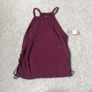 Maroon crop top
